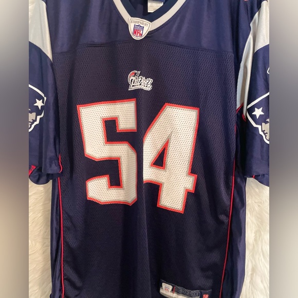 New England Patriots Teddy Bruschi #54 VINTAGE Reebok Men’s Football Jersey-L - Picture 3 of 16